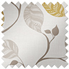 Tribal Leaves, Tumeric Yellow - Roller Blind